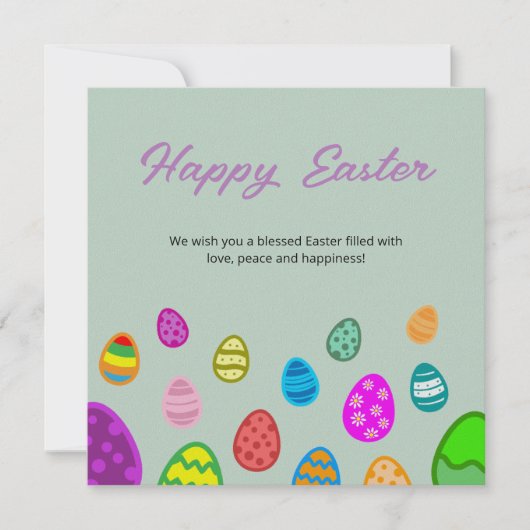 ハッピーイースター卵 シーズンカード (正面)