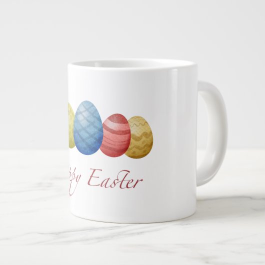 ハッピーイースター卵 ジャンボコーヒーマグカップ (正面右)
