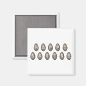 ハッピーイースター卵 マグネット (正面/裏面)