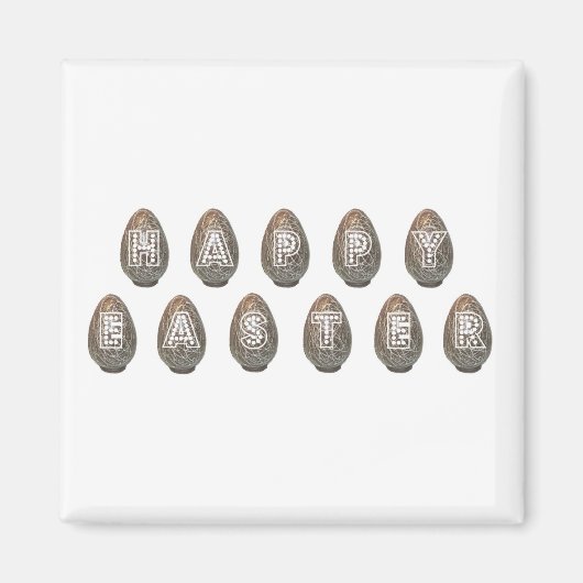ハッピーイースター卵 マグネット (正面)