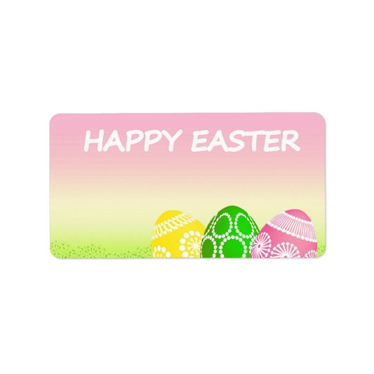 ハッピーイースター卵 ラベル (正面)