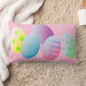 ハッピーイースター卵 ランバークッション (ブランケット)