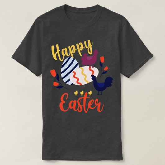 ハッピーイースター卵 Tシャツ (デザイン正面)