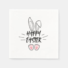 ハッピーイースター型 スタンダードカクテルナプキン