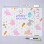 ハッピーイースター型 薄葉紙 (クラフト)