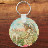 ハッピーイースター天使 キーホルダー (正面)