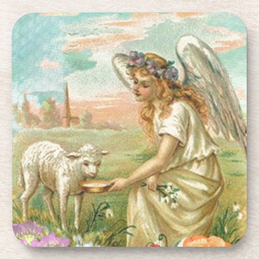 ハッピーイースター天使 コースター (正面)