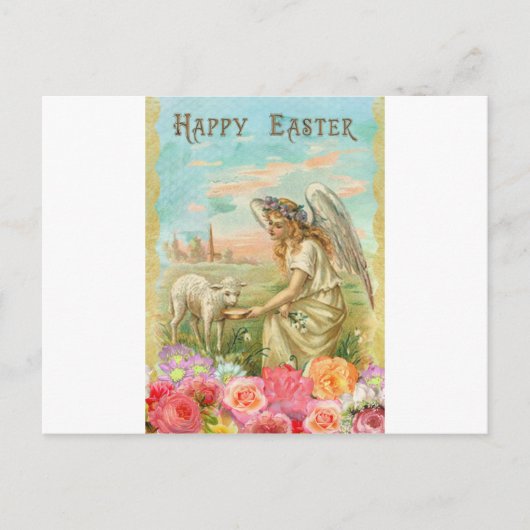 ハッピーイースター天使 シーズンポストカード (正面)