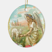 ハッピーイースター天使 セラミックオーナメント (左)