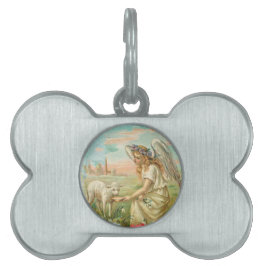 ハッピーイースター天使 ペットネームタグ