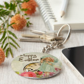 ハッピーイースター女 キーホルダー (側面)