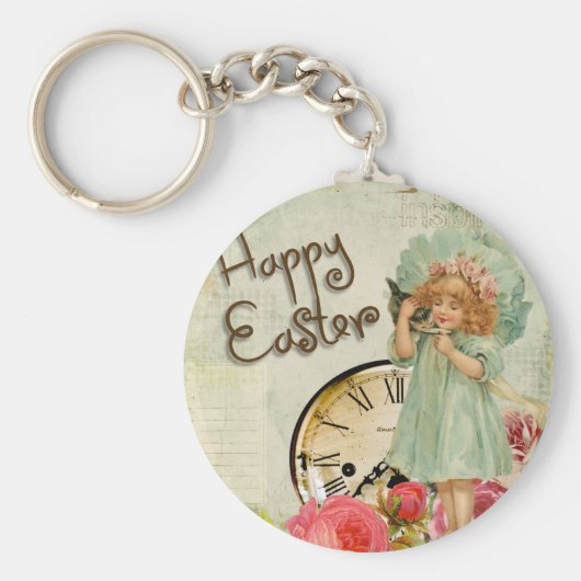 ハッピーイースター女 キーホルダー (正面)