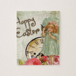 ハッピーイースター女 ジグソーパズル