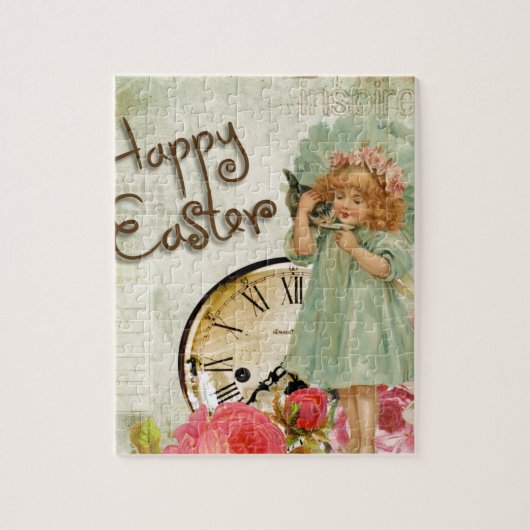 ハッピーイースター女 ジグソーパズル (縦)