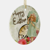ハッピーイースター女 セラミックオーナメント (右)