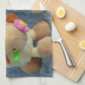 ハッピーイースター子板 キッチンタオル (四つ折り)