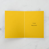 ハッピーイースター孫娘かわいいバニーとイースター シーズンカード (内部)