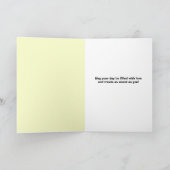 ハッピーイースター孫娘かわいいラブラドールパピー シーズンカード (内部)