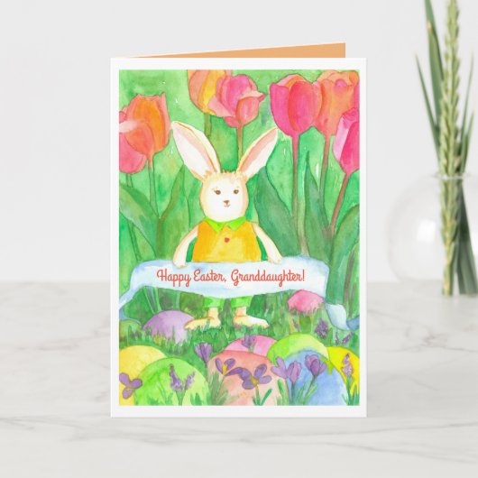 ハッピーイースター孫娘カスタム シーズンカード (正面)