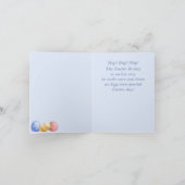 ハッピーイースター孫娘バニー花籠 カード (内部)