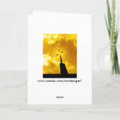 ハッピーイースター宗教グリーティングカード シーズンカード (裏面)