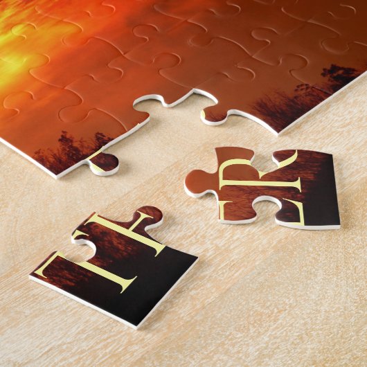 ハッピーイースター宗教十字型キリスト教のテーマ ジグソーパズル (側面)