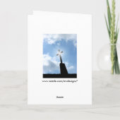 ハッピーイースター宗教挨拶カード シーズンカード (裏面)