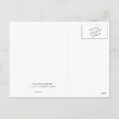 ハッピーイースター小さな女の子はがき シーズンポストカード (裏面)