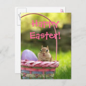 ハッピーイースター少しシマリス2 シーズンポストカード (正面/裏面)