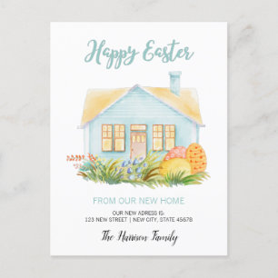 ハッピーイースター引っ越しのお知らせ シーズンポストカード