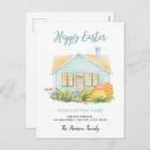 ハッピーイースター引っ越しのお知らせ シーズンポストカード (正面/裏面)