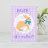 ハッピーイースター恵みグリーティングカード 招待状 (スタンド正面)