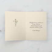 ハッピーイースター恵み祈りの言葉ヴァージンメアリーヴィンテージ シーズンカード (内部)