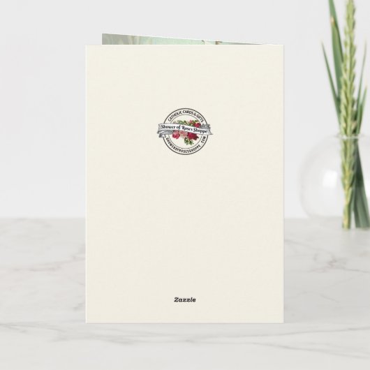 ハッピーイースター恵み祈りの言葉再生ヴィンテージ シーズンカード (裏面)