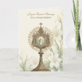 ハッピーイースター恵み祈りの言葉再生ヴィンテージ シーズンカード (正面)