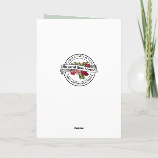 ハッピーイースター恵み祈りの言葉再生ヴィンテージ シーズンカード (裏面)