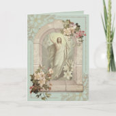 ハッピーイースター恵み祈りの言葉再生ヴィンテージ シーズンカード (正面)