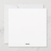 ハッピーイースター愛かわいいうさぎバニーカップル シーズンカード (裏面)