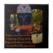 ハッピーイースター愛と希望 タイル (正面)