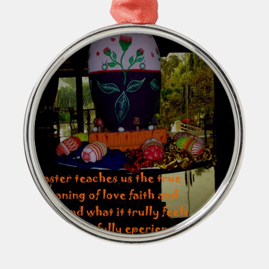 ハッピーイースター愛と希望 メタルオーナメント (正面)