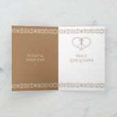 ハッピーイースター折り畳みグリーティングカード カード (内部)