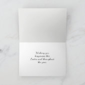 ハッピーイースター折り畳みホリデーカード シーズンカード (内部)