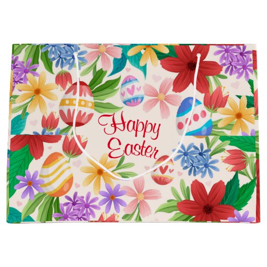 ハッピーイースター抱き枕 ラージペーパーバッグ (正面)