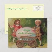 ハッピーイースター挨拶！ シーズンポストカード (正面/裏面)