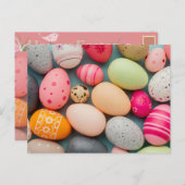 ハッピーイースター挨拶 ポストカード (正面/裏面)