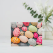 ハッピーイースター挨拶 ポストカード (スタンド正面)