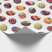 ハッピーイースター数々の色の卵 ラッピングペーパー (角)