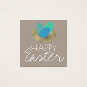 ハッピーイースター斑点卵イースターネストありがとう (正面)