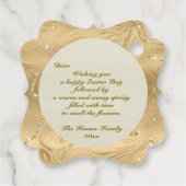 ハッピーイースター日曜日恵み | 彼は起き上がった フェイバータグ (裏面)