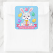 ハッピーイースター日 スクエアシール (バッグ)